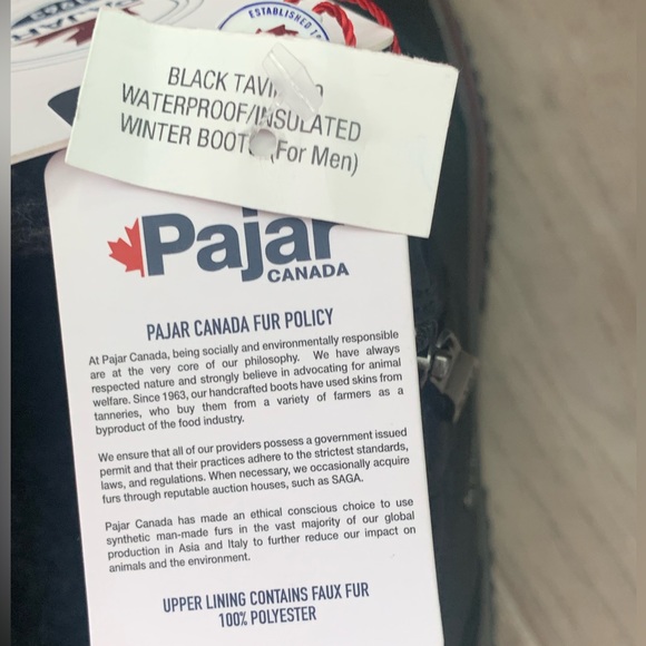 Pajar Canada Black Tavin Waterproof Insulated Winter Boots. - Picture 10 of 16